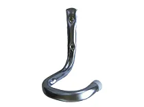 Кронштейн - крюк настенный для подвешивания шлангов, крепится к стене для подвешивания шлангов, которые мешают на рабочей территории. Два крепежных отверстия Ø 5 мм.